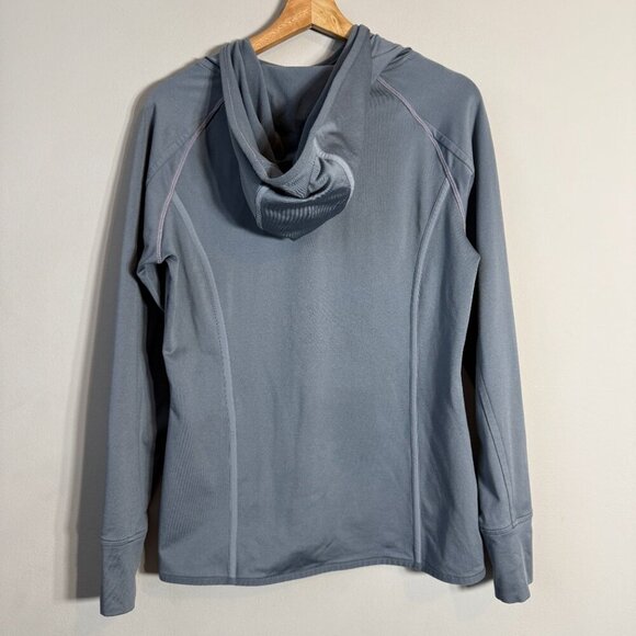 Athleta Plush Tech Pullover Hoodie Women's Medium Gray Active Running Outdoor - Picture 9 of 13